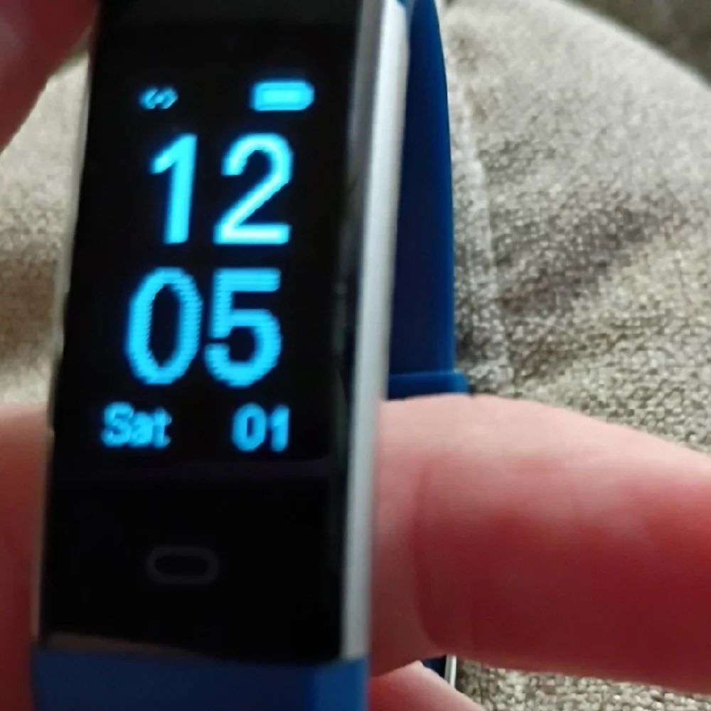 Source Unknown Smartwatch with Blue Band